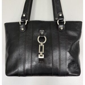 Etienne Aigner Cherry Leather Shoulder Double Handle Handbag Purse Tote 90s Y2K